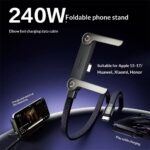240W Fast-Charging Foldable Stand Data Cable