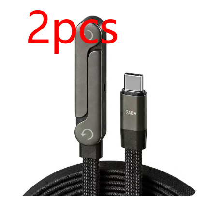 240W Fast-Charging Foldable Stand Data Cable - Image 9